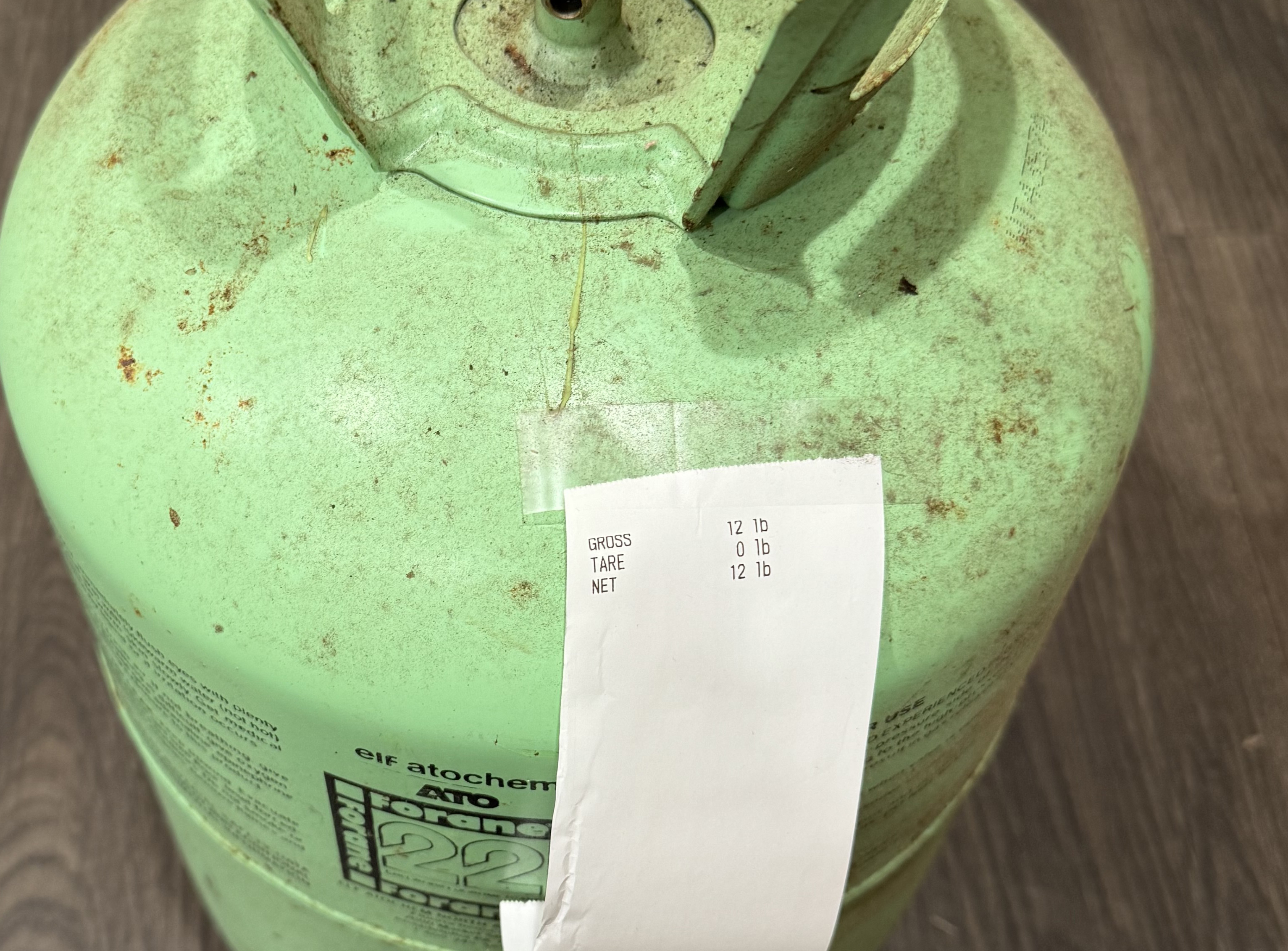 Freon R22 6 pound jug used
